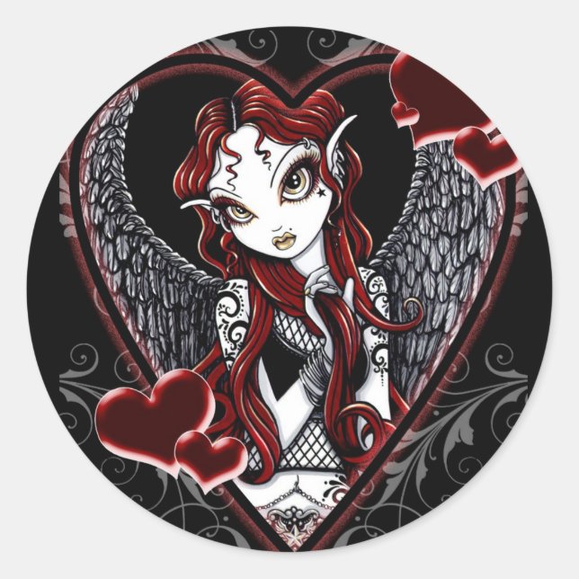 Sasha Fairy Valentine's Day Sticker (Front)