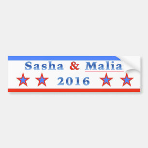 Sasha & Malia for President 2016! Bumper Sticker