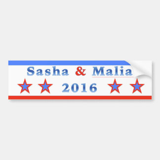 Sasha & Malia for President 2016! Bumper Sticker