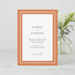 Sasha Sunset Modern Wedding Invitation