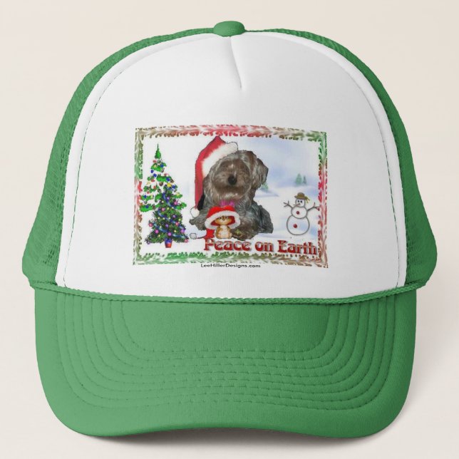 Sasha Sydney Silky Dog Mouse Holiday Gifts Trucker Hat (Front)