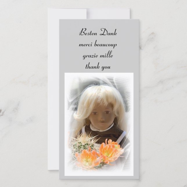 Sasha THANKS Photo Card (Front)