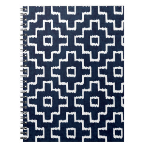 Sashiko seamless indigo dye pattern with tradition notebook