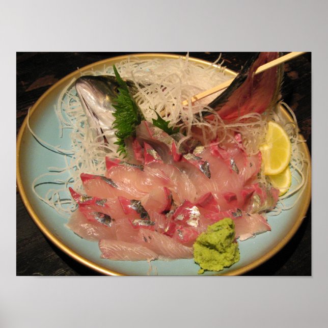 Sashimi 刺身 ... Japanese Food Poster (Front)