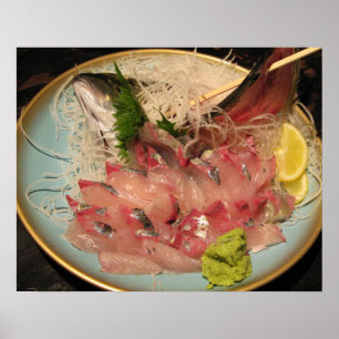 Sashimi 刺身 ... Japanese Food Poster