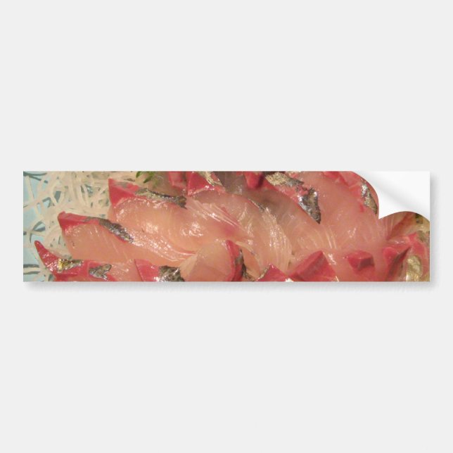 Sashimi 刺身 Raw Fish Bumper Sticker (Front)