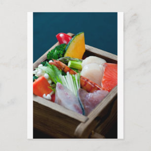 Sashimi in Japan, Japanese Cuisine Postcard