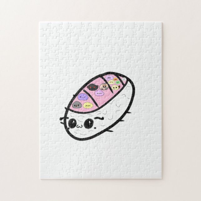 Sashimi Pill Bug Cute Funny Animal Mochis Jigsaw Puzzle (Vertical)