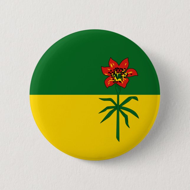 saskatchewan 6 cm round badge (Front)