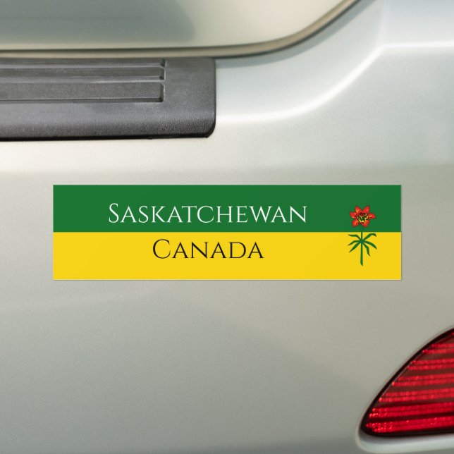 saskatchewan bumper sticker (On Car)