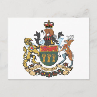 Saskatchewan (Canada) Coat of Arms Postcard