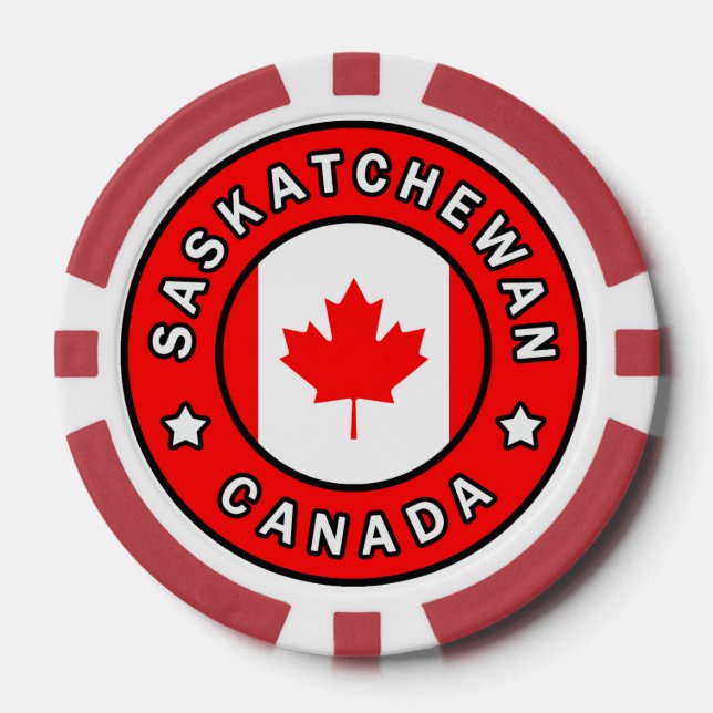 Saskatchewan Canada Poker Chips (Front)