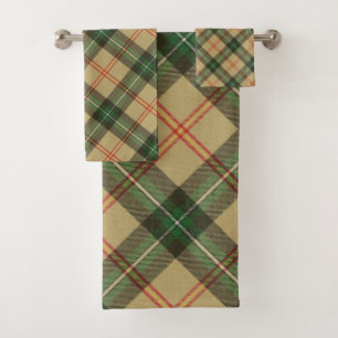 Saskatchewan Canada Provincial Tartan Bath Towel Set