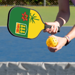 Saskatchewan Flag (CANADA) Pickleball Paddle