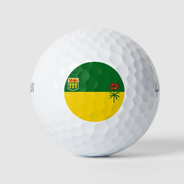 Saskatchewan Flag Golf Balls (Front)
