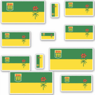 Saskatchewan Flags Graphic