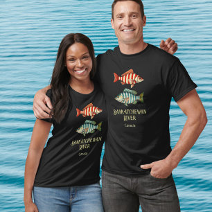 Saskatchewan River Canada nautical fish T-Shirt