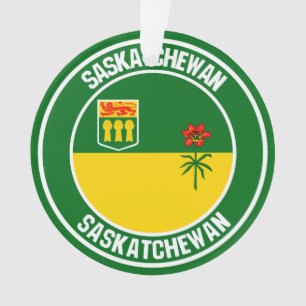 Saskatchewan Round Emblem Ornament