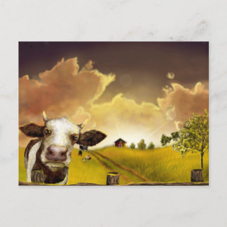 Saskatchewan sunset postcard