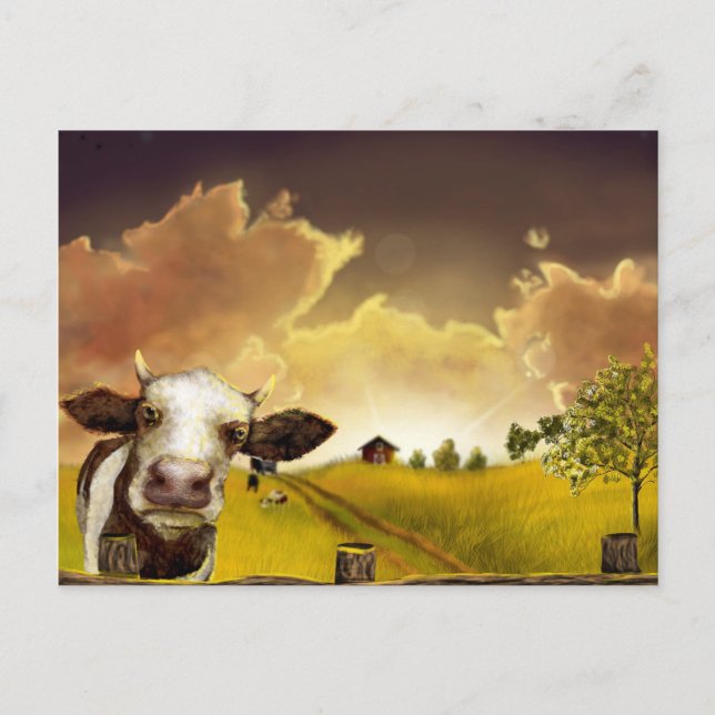 Saskatchewan sunset postcard (Front)