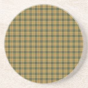 Saskatchewan tartan coaster
