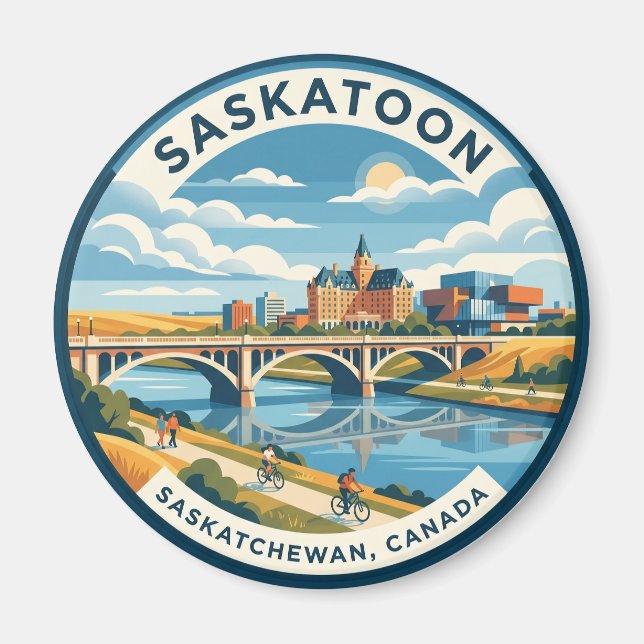 Saskatoon Canada Magnet (Front)