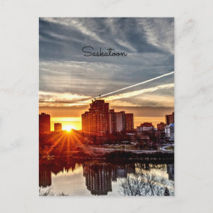 Saskatoon Sunset Postcard