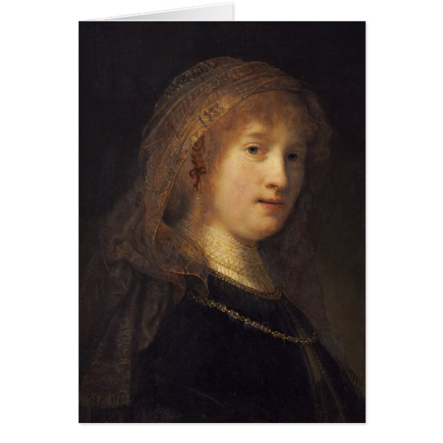 Saskia van Uylenburgh, c.1634-1640 (oil on panel) (Front)