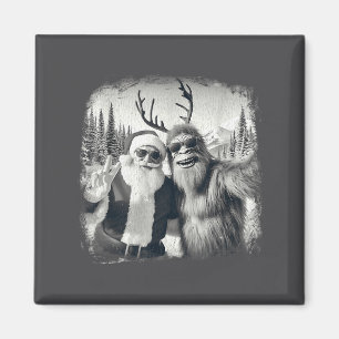 Sasquatch 67 Christmas Tree Funny Santa Bigfoot Magnet
