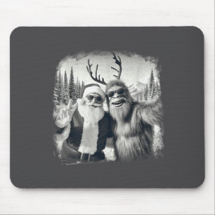 Sasquatch 67 Christmas Tree Funny Santa Bigfoot Mouse Mat