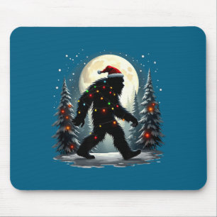 Sasquatch 67 Santa Bigfoot Christmas Tree Funny  Mouse Mat