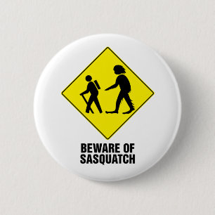 Sasquatch 6 Cm Round Badge