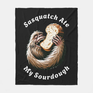 Sasquatch Ate My Sourdough Fleece Blanket