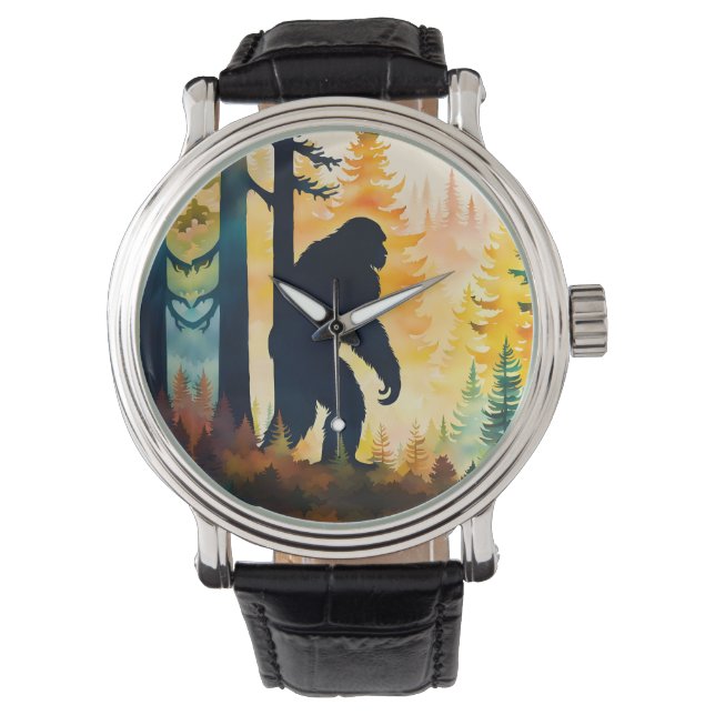 Sasquatch Autumn Landscape Sunset Watch (Front)