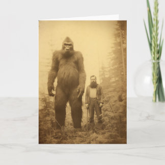 Sasquatch/Big Foot Greeting Card, Cryptids Card