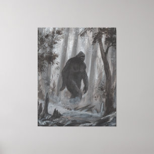 Sasquatch Bigfoot Artwork by Charles A Guthrie Canvas Print