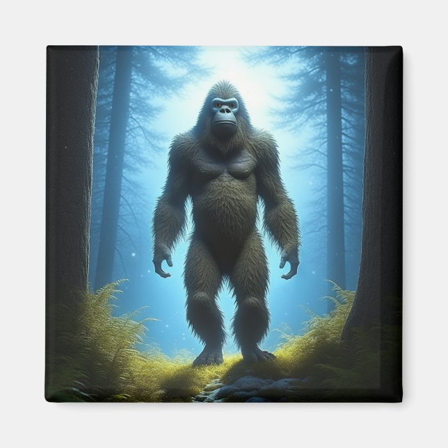 Sasquatch Bigfoot Believers Magnet (Front)