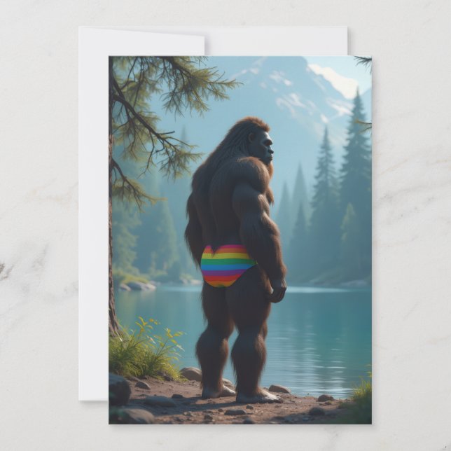 Sasquatch bloom holiday card (Front)