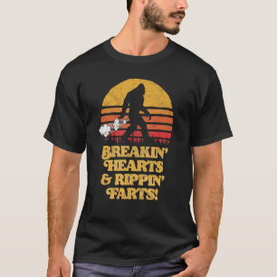 Sasquatch Breakin Hearts & Rippin Farts! Funny Big T-Shirt