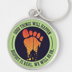 Sasquatch Champion Hide and Seek Quote Key Ring