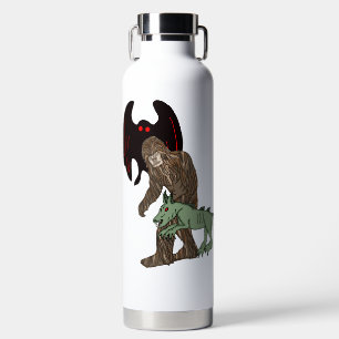 Sasquatch, Chupacabra and Mothman Water Bottle
