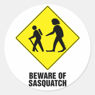 Sasquatch Classic Round Sticker
