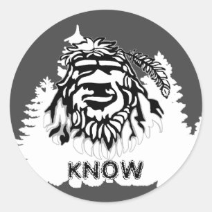 Sasquatch Classic Round Sticker