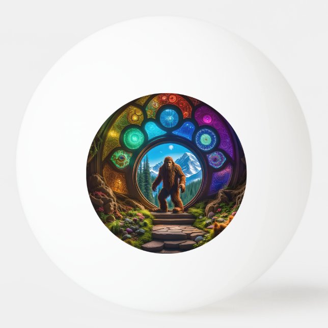 Sasquatch Dimensional Portal Ping Pong Ball (Front)