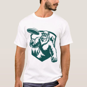 Sasquatch Disc Golf Outdoor Dge Disc Golfing Bigfo T-Shirt