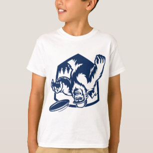 Sasquatch Disc Golf Outdoor Dge Disc Golfing Bigfo T-Shirt