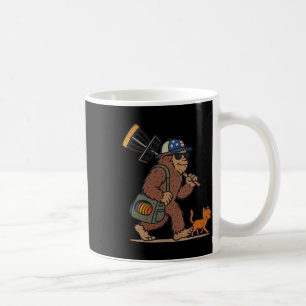Sasquatch Disc Golfer Funny Cat Disc Golf Coffee Mug