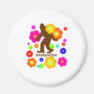 Sasquatch Flowers Magnet