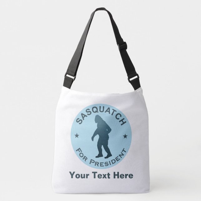 Sasquatch For President Crossbody Bag (Front)