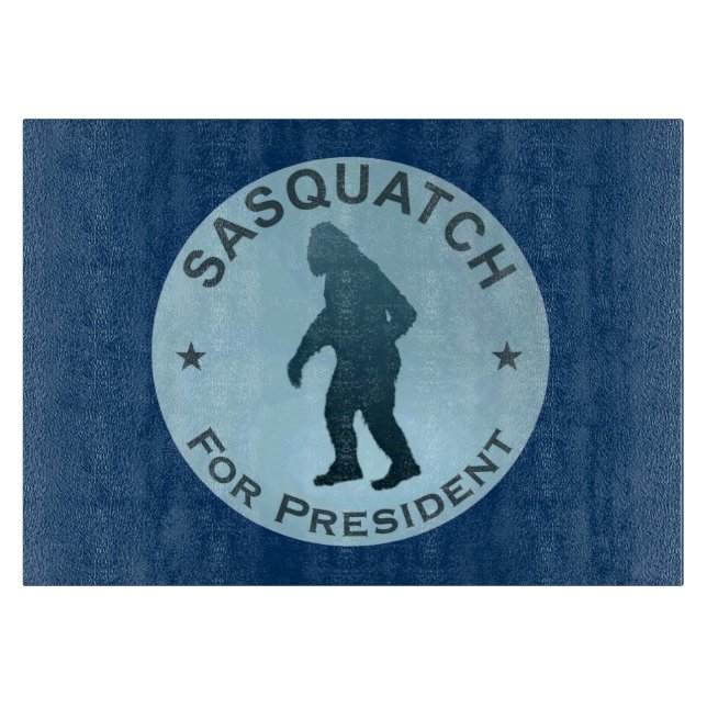Sasquatch For President Cutting Board (Front)